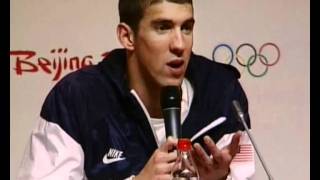 Michael Phelps discusses winning 8 Olympic gold medals [upl. by Otnicaj]