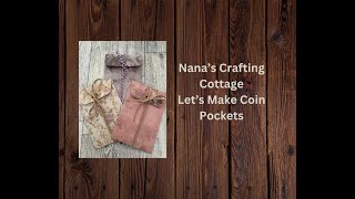 COME CRAFT WITH ME  LETS MAKE COIN POCKETS WITH 6x6 PAPER [upl. by Leta]