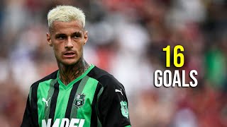 Gianluca Scamacca  All 16 Goals for Sassuolo 202122  HD [upl. by Morrell]