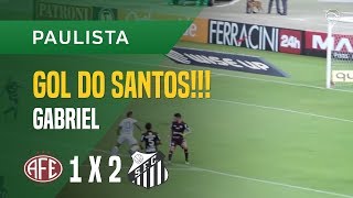 GOL GABRIEL  FERROVIÁRIA X SANTOS  1002  PAULISTA 2018 [upl. by Anhoj]