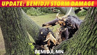 BREAKING NEWS UPDATE Closer Look At Bemidji Storm Damage [upl. by Ahsiloc701]