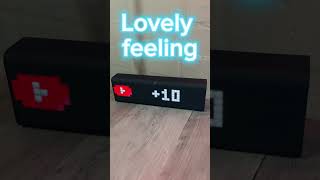 Getting subscribers a lovely feeling❤️❤️ LaMetric Time Live Subscriber counter [upl. by Einafats]