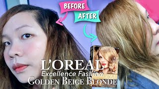 Loreal Excellence Fashion 913 Golden Beige Blonde Review and Demo  Cattleya Arce [upl. by Aissenav]