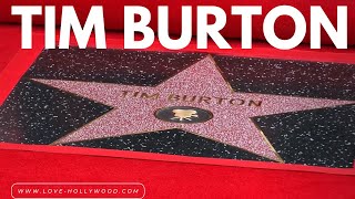 WALK OF FAME CEREMONY  TIM BURTON HIGHLIGHTS [upl. by Brower]