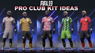 FIFA 22 BEST PRO CLUBCREATEACLUB KITS [upl. by Eanej]