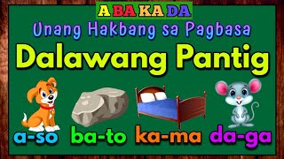 ABAKADA aeiou Kindergarten  Gabay sa Pagbasa at Pagpapantig  Dalawang Pantig Letrang AaYy Part 1 [upl. by Adaiha133]