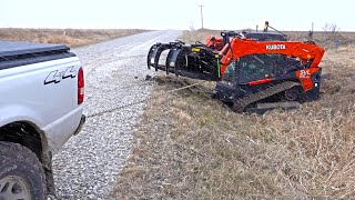 Skid Loader Stuck in Mud [upl. by Nellaf683]