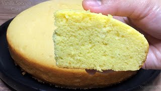 VANILLA SPONGE CAKE  Super Simple amp Easy Recipe  Beginner Friendly Cake [upl. by Becka]