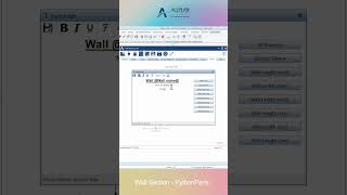 Wall Section  Wall Reinforcement PythonParts in Allplan 2024 [upl. by Allerie]