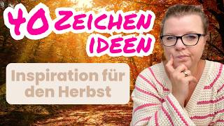 HerbstInspiration zum Zeichnen Natur Gemütlichkeit Essen amp Halloween [upl. by Allegra]