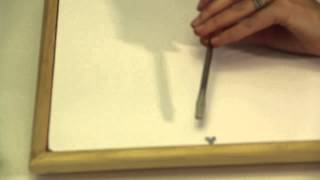 How to Use Glazing Points amp Picture Frames  Picture Frame Crafts [upl. by Calen]