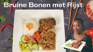 Recept Bruine Bonen met Rijst  Recept BB met R  In de keuken van Sirmean [upl. by Anuahsar]