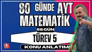 🟥 TÜREV 5 ✅ Çarpımın Bölümün Türevi  80 Günde AYT Matematik  AYT Matematik Kampı [upl. by Jaynes62]