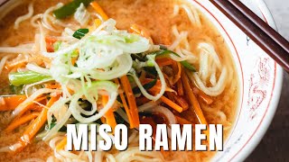 Quick and Easy Miso Ramen Recipe  Chef JA Cooks [upl. by Ioyal244]