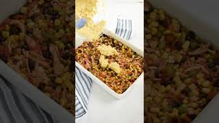 CREAMY Cornbread Taco Bake food recipe [upl. by Ettennan482]