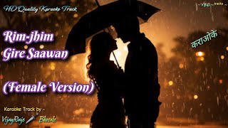 Rimjhim Gire Saawan Female Version  Karaoke Track  Lata Mangeshkar  Film  Manzil [upl. by Down]