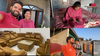 ਅਸੀ ਚੱਲੇ ਘਰ 🏠ਲਈ Sofa set🪑 ਪਸੰਦ ਕਰਨ pindernav familyvlog [upl. by Dugaid861]