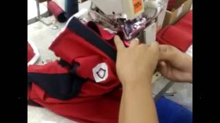 MÁQUINA PARA PREGAR GOLA EM CAMISA POLO [upl. by Noitsirhc]