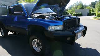 1998 Cummins 12V Straight Pipe amp Compound Turbos [upl. by Ertha]