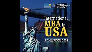 Get a Masters Degree from a Top BSchool amp Settle in the USA  International MBA in USA [upl. by Leong]