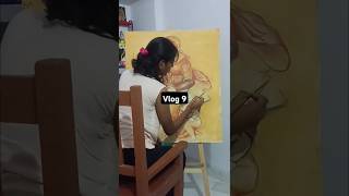 Oil painting of Raphael sanzio kanpuruniversity minivlog csjmukanpur fineartscollege [upl. by Nosduh]