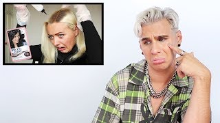 Hairdresser Reacts To Girls Going Blonde To Black With Box Dye [upl. by Wester346]