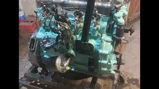 land rover series 3 2 14 diesel build part 9 how to fit a new camshaft timing chain skew gear [upl. by Elaweda]