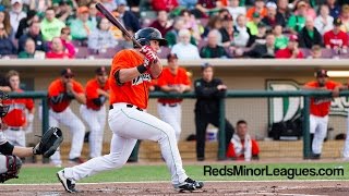 Cincinnati Reds James Vasquez homers for the Dayton Dragons [upl. by Yatnahc]