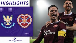 St Johnstone 23 Heart of Midlothian  5 Goal Thriller Moves Hearts Into Third  cinch Premiership [upl. by Colley]