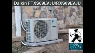 Air conditioning installation Daikin FTXS09LVJU 245 SEER [upl. by Sarette980]