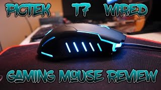 Pictek T7 Wired Gaming Mouse ReviewUnboxing [upl. by Theodosia]