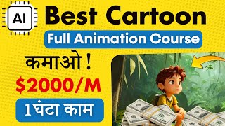 AI Cartoon Video से Lakhs में कमाओ  Complete AI Animation Course  100 FREE  So Easy [upl. by Acsirp]