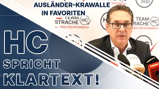 HC Strache spricht Klartext AusländerKrawalle in Favoriten [upl. by Stoops]