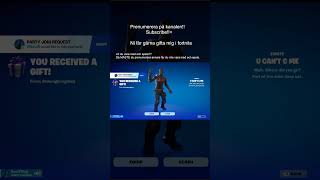 FORTNITE GIFT FROM SHWONGBONGABOY subscribe prenumerera delta coolt fortnite gaming gift [upl. by Georg]