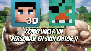 Como hacer un Personaje en Skin editor 3Dtutorialskineditor3dChickenboy41 [upl. by Eux]