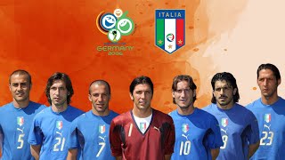 HISTORICAL SQUAD ITALY WORLD CUP 2006 [upl. by Aicital]