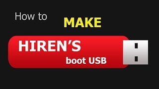 How to Make Hiren Bootable USB Updated [upl. by Lesli]