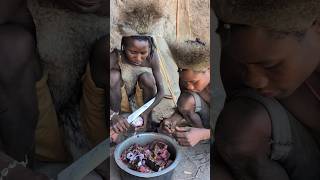 See😲 Incredible meals Hadzabe cooking Baboon🥰 Favorite foodbushmen culture africa [upl. by Schuster]