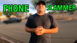 Security Guard Scams Imaginary Phone [upl. by Alroy]