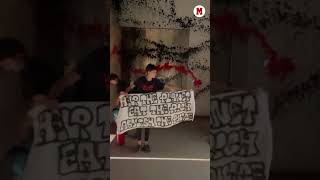 Un grupo de activistas han vandalizado la casa de Messi en Ibiza shorts MARCA [upl. by Malchus]