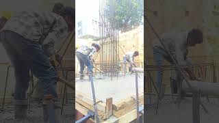 footing senting and concreting technic work [upl. by Htezzil]