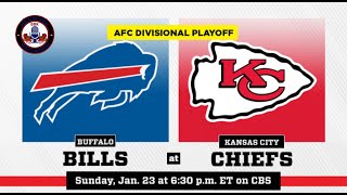 NFL Sunday PLAYOFFS BILLS vs KC Live wGNATION amp BBK SportsThe Big Blue Lounge AFC DIV PLAYOFF [upl. by Benco463]