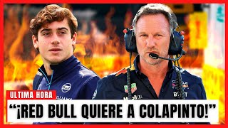 ¡FRANCO COLAPINTO VA A LLEGAR A RED BULL RACING [upl. by Nicram770]