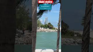 Miami skyline from a hotel pool miami florida ￼￼ [upl. by Nnaear100]