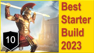 Assassins Creed Odyssey  Best Starter Build 2023  One Shot Everyone at Level 10  Best Early Build [upl. by Adivad]