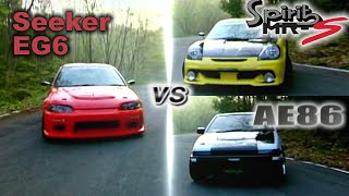 ENG CC Seeker EG6 vs Bandoe AE86 vs Spirits MRS Touge 200 HV81 [upl. by Oria]