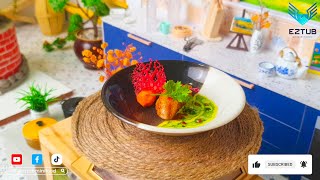 How to Make Red Snapper with Coriander Sauce  ASMR Miniature Cooking [upl. by Joscelin]