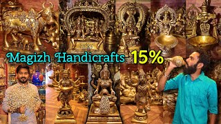 Brass idols  Pooja Items  god statue shop in chennai  Magizh Handicrafts  Malabar Mani Vlogs [upl. by Howlyn]