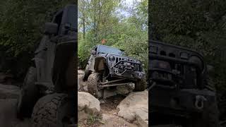 Crawling big rocks at the Badlands jeep jeepwrangler offroad offroading offroad4x4 [upl. by Zehe796]