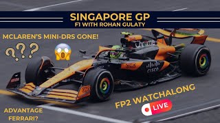 Singapore GP  FP2 Watchalong  LIVE  McLarens miniDRS gone [upl. by Annavoj]